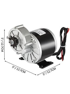 24V 350W 3000RPM borstad DC-motor, dubbelriktad rotationsdesign, hög effektivitet, robust och hållbar, bred applikation