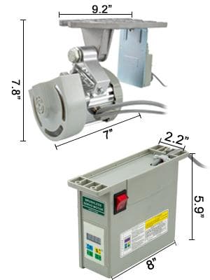 550W 500-4500RPM justerbar borstlös symaskin servomotor, med lägesställare