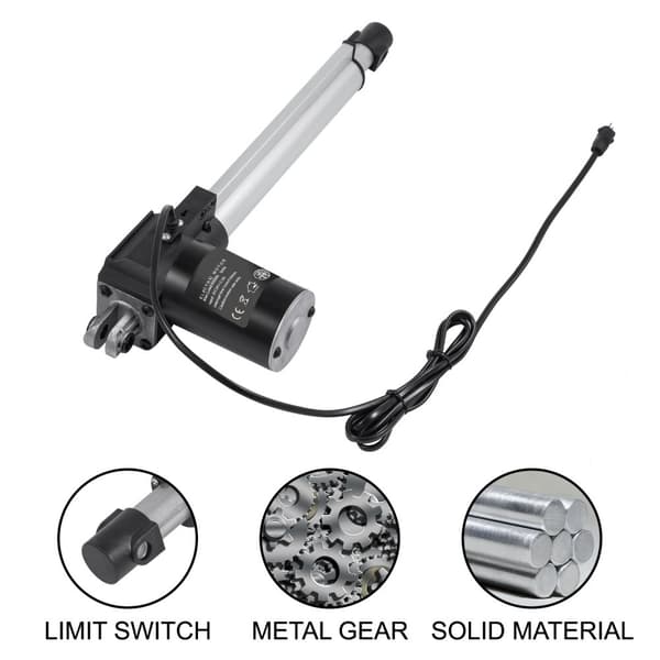 380-610mm DC 24-29V kraftfull elektrisk linjärt ställdon för vilstol med kompletta tillbehör, tyst drift, lätt att installera
