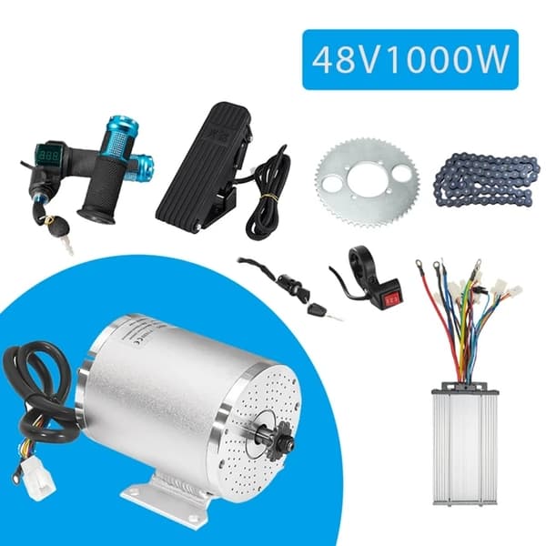 Børsteløs DC Motor Kit, 3000W Strøm, DIY Konverteringskit, 72v3000w