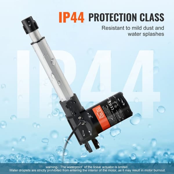 12V 6000N 5mm/s 150mm slaglängd linjärt ställdon med fäste, hållbar struktur, hög precision, hög stabilitet, IP44 skyddsnivå