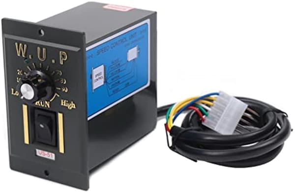 Gearmotor 220V, Høj Moment 90W, Justerbar Hastighedsregulator