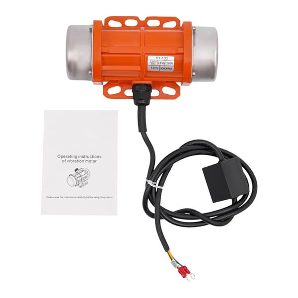 Vibrationsmotor, justerbar ekscentrisk blok, design med lav støjniveau.