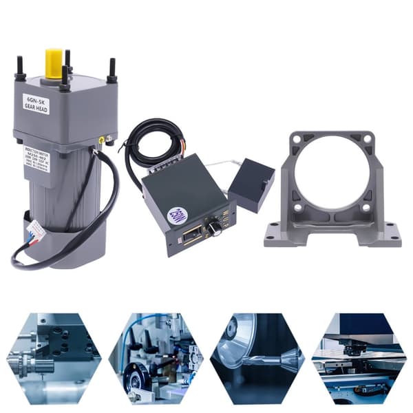 Elektrisk Gearmotor 250W, Justerbar Hastighedsstyring 0-270RPM, Holdbar Aluminium Konstruktion