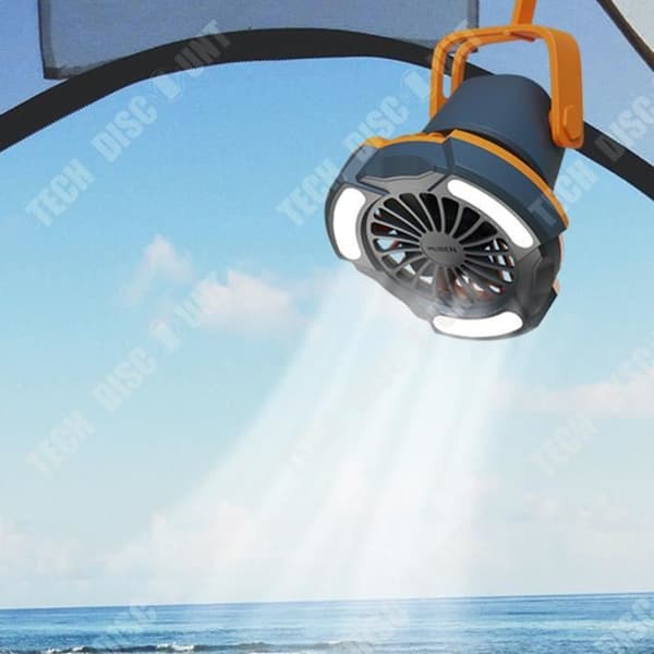TD® Multi-Function Fläkt Lampa Praktisk Strong Wind Charging Fläkt Utomhus Camping Tält Lampa