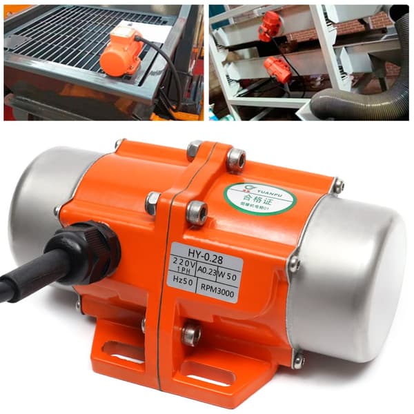 Vibrationsmotor, Lav støjdrift, Justerbar excitationskraft, Holdbart aluminiumshus