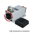 Miniatyrbild 7 av 11: 1,5 kW 24 000 rpm luftkyld spindelmotor med 1,5 kW VFD-inverter, ER11-chuck, tyst drift, hög temperaturbeständighet