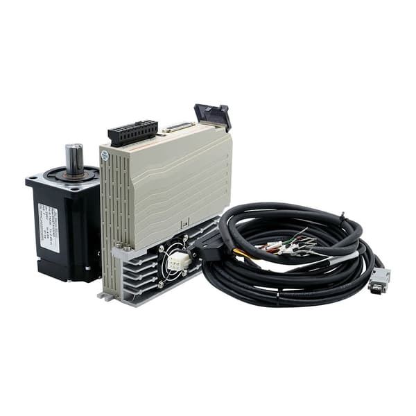 1000W 220V 2500 rpm 3,8Nm servomotor med broms kit för CNC-gravyrmaskin, 17-bitars absolutvärde