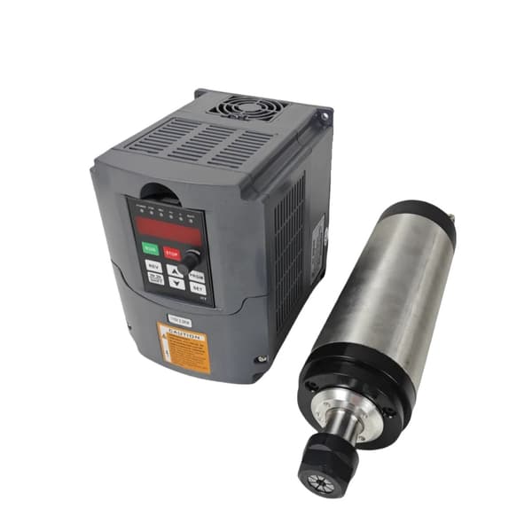 2,2 kW luftkølet spindelmotor, høj hastighed op til 24000 omdr./min, kompakt design 80x230 mm,Sæt 1, 220V SÆT