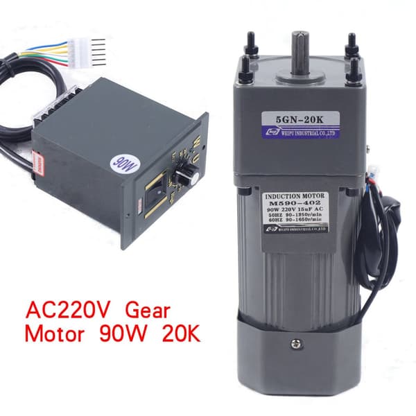90W Elektrisk Gearmotor, Enfase Drift, Effektiv Varmeafledning, Holdbar Konstruktion