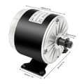 Miniatyrbild 2 av 2: Permanent Magnet Elektrisk Motor, 350W Effekt, 2750rpm Hastighet,svart
