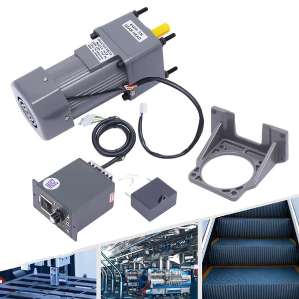 Elektrisk enfas motor, 250W effekt, justerbar hastighetskontroll, hög vridmomentprestanda