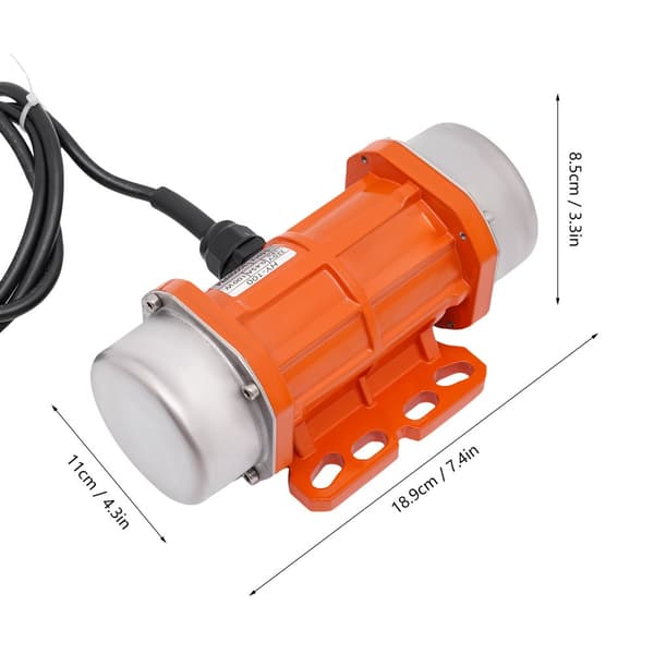 Vibrationsmotor, 100 W utgång, 3000 r/min frekvens, mångsidigt spänningsområde