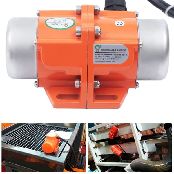 1-fas AC vibrationsmotor, 3000 RPM hastighet, 48 KG kraft, 220V nominell spänning