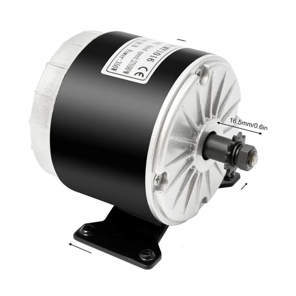 Högvarvig DC-borstmotor, Nominell effekt 350W, Nominell hastighet 2750RPM,24V 350W