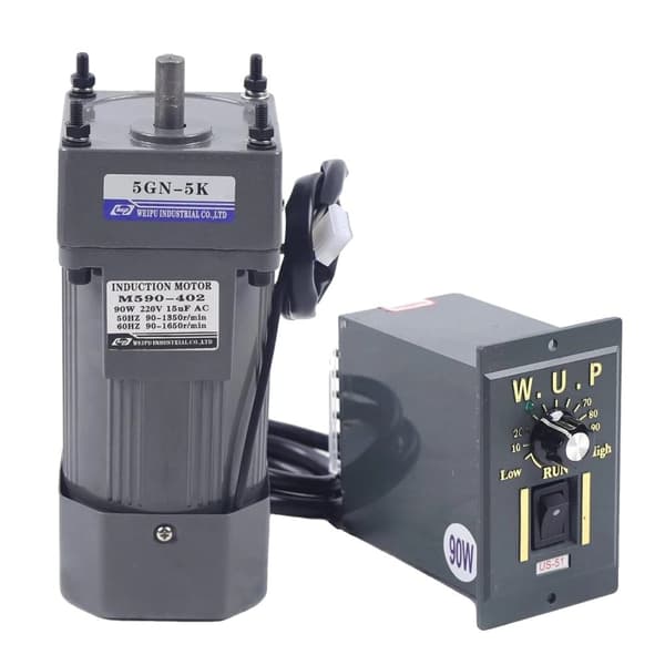 AC Mini Gearmotor, 0-270 RPM, 220 V, Enfase,sort
