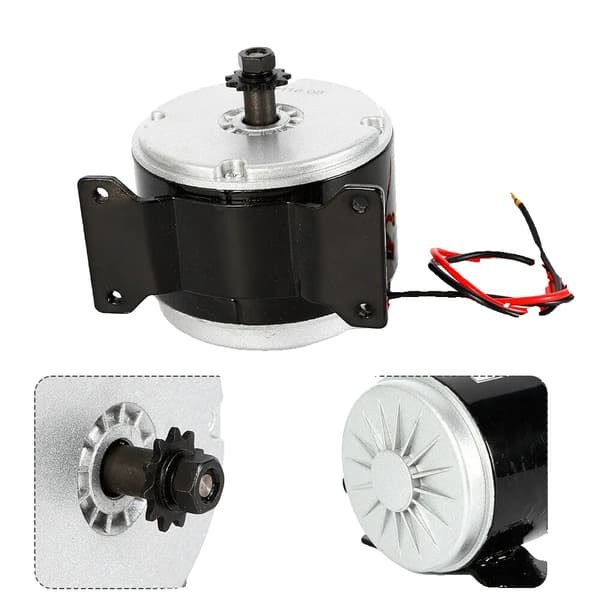 Elektrisk Borstmotor, 250W Effekt, DC24V,svart