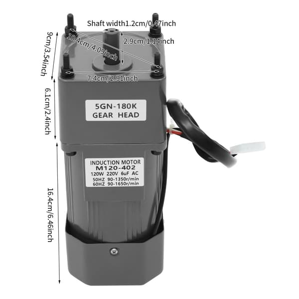Variabel hastighedsmotor, 3,8 Nm moment, vendbar funktion