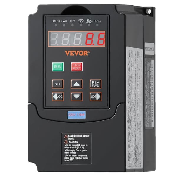 1.5KW VFD-muuntaja, intuitiivinen näyttö, kattava suojausjärjestelmä