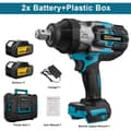 Miniatyrbillede 2 af 2: Højmoment Børsteløs Elektrisk Slagnøgle, 3100N.M, Kompatibel med Makita 18V Batteri,2 Batteri