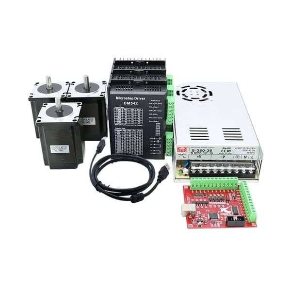 Steppermotor, Høj Moment, Kompatibel med MACH3 Controller, 3kit 57HS100, DM556
