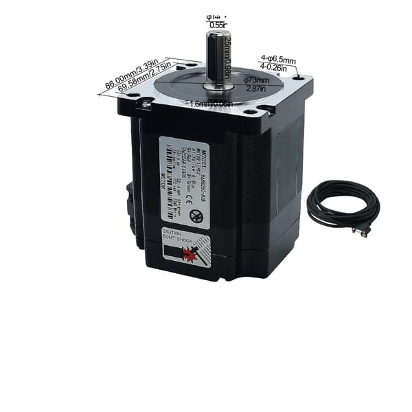 Nema34 Sluten Loop Stegmotor, Hög Hållmoment, Dubbel Fasmotor,82B ingen broms