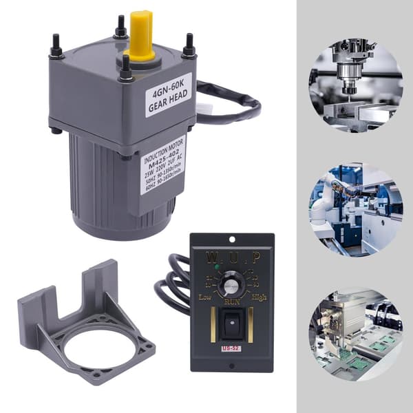 AC 220V Elektrisk Växelmotor, Justerbar Hastighet, Hög Vridmoment, Kompakt Design