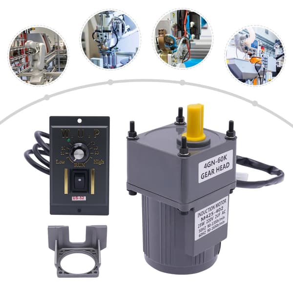 AC 220V Elektrisk Växelmotor, Justerbar Hastighet, Hög Vridmoment, Kompakt Design