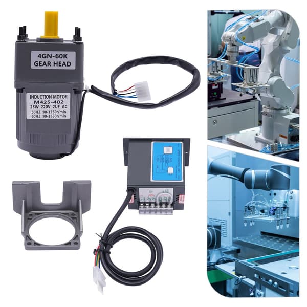 AC 220V Elektrisk Växelmotor, Justerbar Hastighet, Hög Vridmoment, Kompakt Design