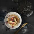Miniatyrbillede 6 af 9: Waffle Maker Princess 01.132380.01.001 1200 W Black Silver Steel