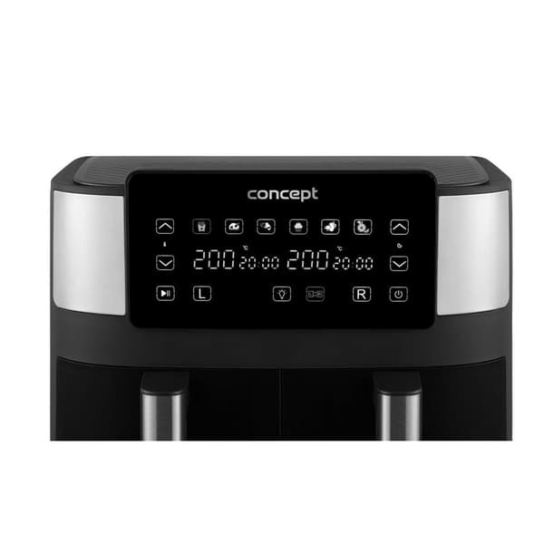 Air Fryer Concept FR8000 Black Silver 2850 W 8 L