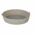 Pikkukuva 2 / 2: Folding Silicone Basket for Air Fryer Quttin Circular 20 x 20 x 4,5 cm (24 Units)