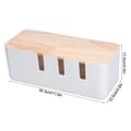 Miniatyrbild 4 av 4: ABS Multiple Vent Holes Kabelförvaringsbox, Kabelorganisatorbox, Socket Organizer för