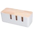 Miniatyrbild 1 av 4: ABS Multiple Vent Holes Kabelförvaringsbox, Kabelorganisatorbox, Socket Organizer för