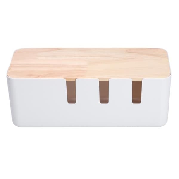 Förvaringslåda - OMABETA - Kabelorganisatör - Trälock - Effektiv ventilation - Halkskyddad