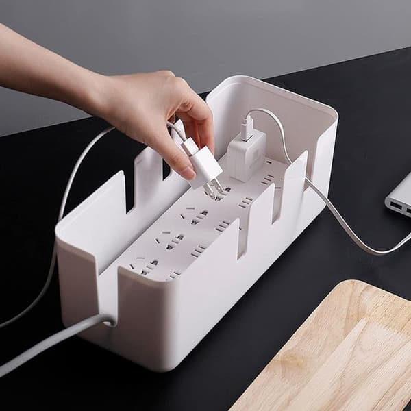 Kabelförvaring - Mixad - Vit - Stor kapacitet - Säker - Modern design