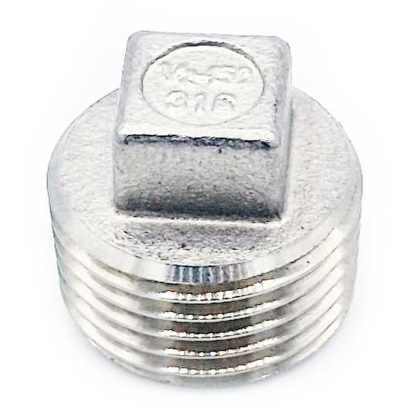 Prop med kant 1/2” MZ, rustfrit stål