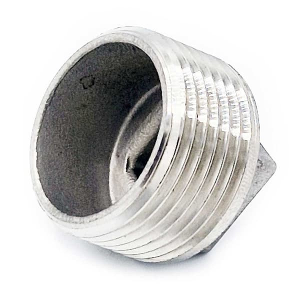 Prop med kant 3/4” MZ, rustfrit stål