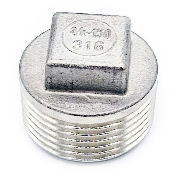 Prop med kant 3/4” MZ, rustfrit stål
