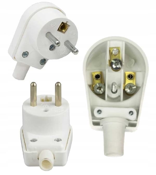 Vinkelstik 16A 250V IP20 hvid VIPLAST