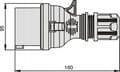 Pikkukuva 2 / 2: Virtapistoke 3P+Z 16A 400V 5P IP44 WPP 16/5