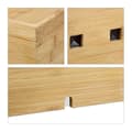Miniatyrbild 4 av 4: Relaxdays Bamboo Laddningsdocka Kabelbox Trä Skrivbord Smartphone HxBxD: 16,5 x 25,5 x 14 cm, Natural