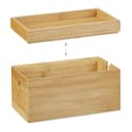 Miniatyrbild 6 av 6: Relaxdays Bamboo Cable Box, Multipel, Kompakt, Universal, Praktisk, Kabelorganisation HxBxD 14x 25,5x14 cm Nature