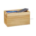 Miniatyrbild 1 av 6: Relaxdays Bamboo Cable Box, Multipel, Kompakt, Universal, Praktisk, Kabelorganisation HxBxD 14x 25,5x14 cm Nature