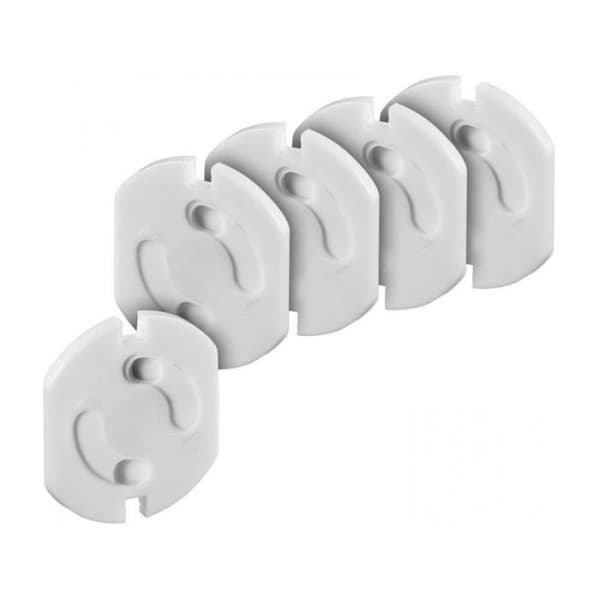 Barnskyddande uttagsskydd - GOOBAY - Standarduttagsskydd - Vit - 5 stycken per set