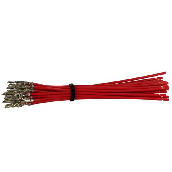 Borne Molex Mini Fit(m) hona kontakt kabel 10cm röd