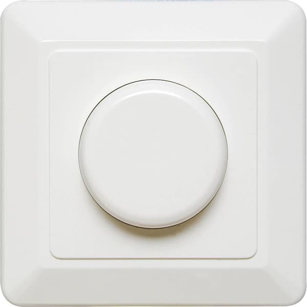 Ehmann 3960c0120 Dimmer infälld Lämplig för ljuskälla: Glödlampa, Halogenlampa Renvit