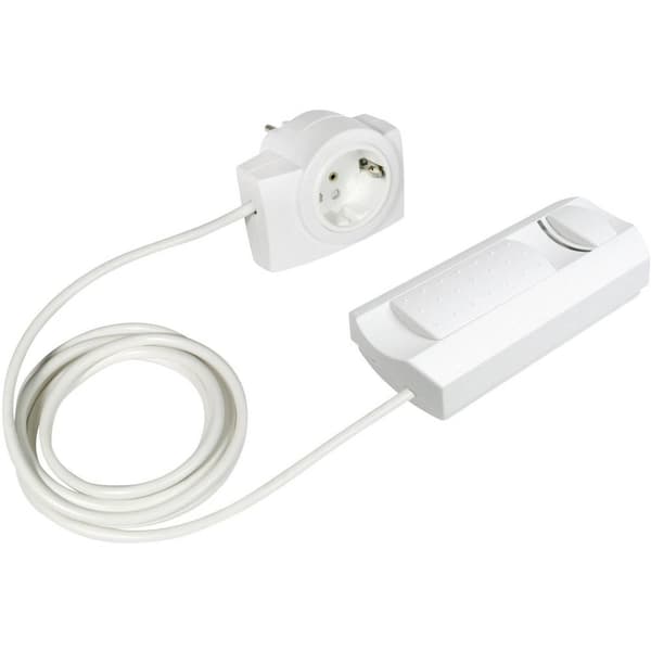 Ehmann 2660x0109 Sladdimmer Lämplig för ljuskälla: Halogenlampa, Glödlampa Vit