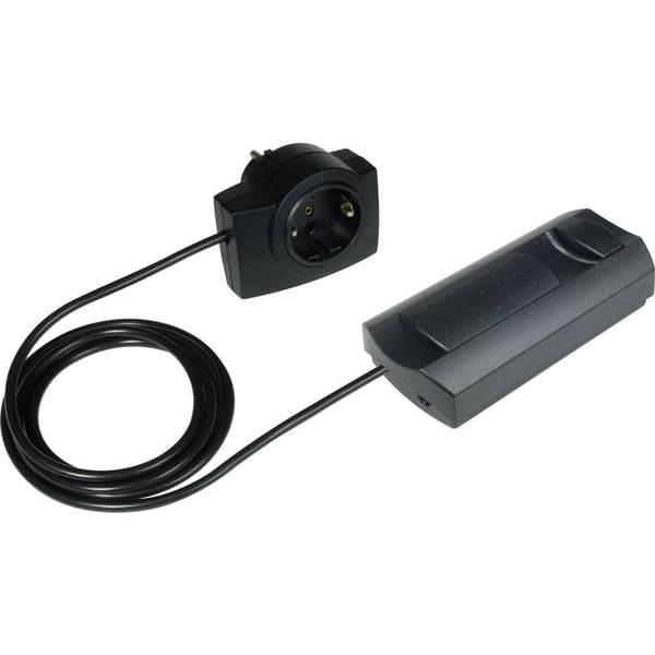Ehmann 2620x0709 Sladdimmer Lämplig för ljuskälla: LED-lampa, Lågenergilampa, Halogenlampa, Glödlampa Svart