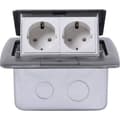 Miniatyrbild 1 av 3: Heitronic 40462 2x Golveluttag Infälld IP20 Silver